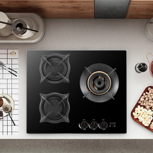 Réchaud à gaz ALK <span class=keywords><strong>Timing</strong></span> Gauche Shabaf 2 Têtes + Prise d'air supérieure droite Verre trempé - Product Image 3