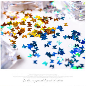 3D Ins Internet Celebridade Nail Art Brilhante Sete Cores Borboleta Glitter Fantasia Fada DIY Decorações 3D Nail Art Decorações - Product Image 3