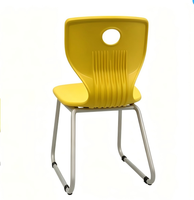 Chaises d'étudiant en plastique PP durable, chaises multi-usages pour collège, chaises empilables pour salle de classe, bureau, appartement, mobilier scolaire