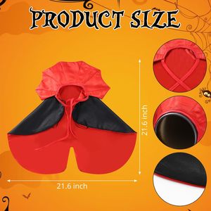 Nuevo Disfraz de Halloween para Mascotas, Capa de Vampiro Adorable de Poliéster y Algodón para Perros y Gatos Pequeños, para Invierno y Verano - Product Image 2