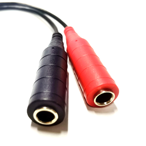 <span class=keywords><strong>2</strong></span> in 1 ses 635mm Stereo TRS Y adaptörü Splitter kablo erkek kadın - Product Image 3