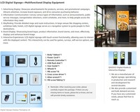 Tótem de Señalización Digital para Exteriores, de 32 a 86 Pulgadas, Alto Brillo, IP55 Impermeable, Pantalla LCD Android para Publicidad