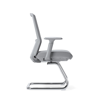 Chaise de bureau ergonomique moderne de haute qualité pour réunions, avec dossier mi-haut en maille, pour usage professionnel