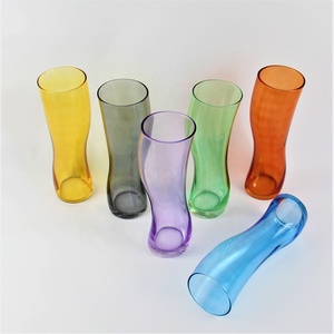 Personnalisé Pas Cher Moderne Transparent Coloré Cristal <span class=keywords><strong>Verre</strong></span> Écologique Pampas Fleur Rose Bourgeon <span class=keywords><strong>Vase</strong></span> De Table Ensemble - Product Image 3