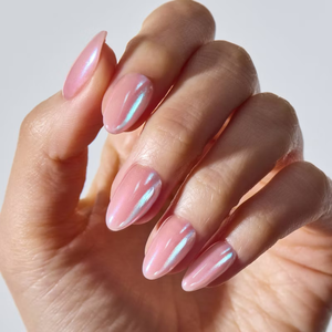Faux ongles en gel souple PMMA, couleur rose brillante unie, forme ovale moyenne, réutilisables, à presser, pour marque privée - Product Image 4