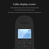 Téléphone sans fil DECT antique de la marque Jue Hong avec connecteur RJ11 pour ligne fixe