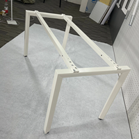 Pieds de table de bureau modernes en métal, structure en fer, installation simple, tailles personnalisables pour salon et bureau informatique