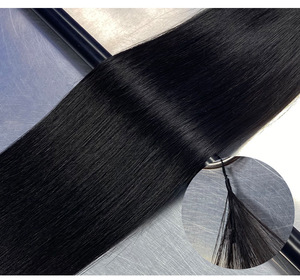 Extensions de cheveux chinois de qualité supérieure, invisibles, 3ème génération, pointe plume, 100% cheveux humains vierges, fixation micro-anneaux sans couture à <span class=keywords><strong>froid</strong></span>, vente en gros - Product Image 5
