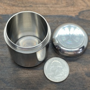 Boîte à pilules en titane méga haute, sur mesure, usinée par CNC, boîte à bonbons, boîte <span class=keywords><strong>de</strong></span> rangement, coffre-fort en métal, étui à pilules - Product Image 4