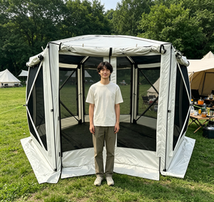Tente Pop-Up Robuste en Oxford 300D pour 6 à 8 Personnes, Abri Moustiquaire pour Fêtes en Plein Air et Camping - Product Image 6