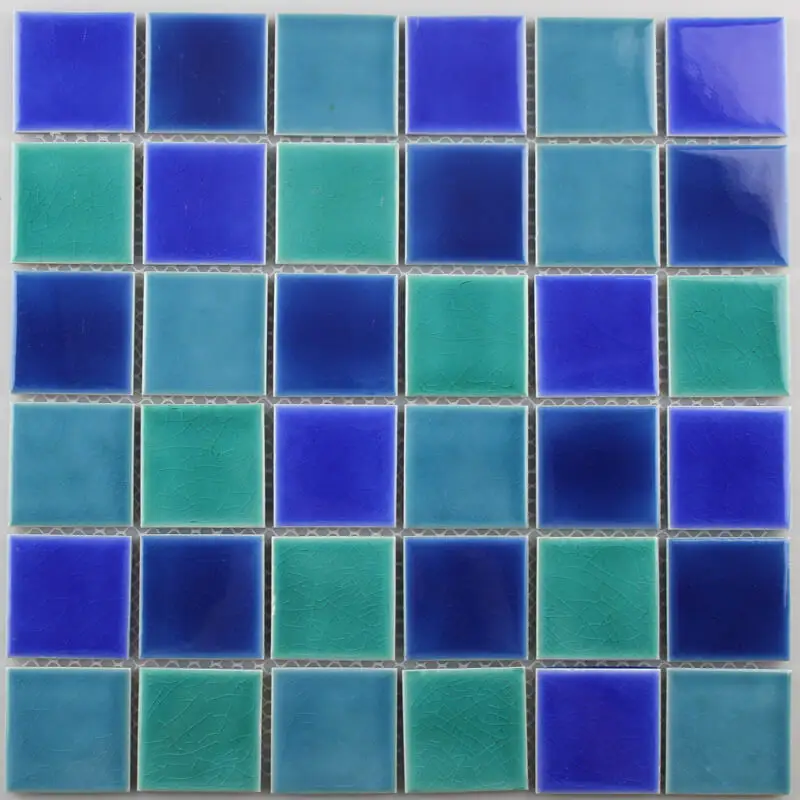 Hilite nuovo stile moderno porcellana smaltata ceramica mattonelle di mosaico per il pavimento della piscina piastrelle di confine per piscina mosaici della piscina