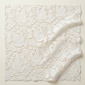 Tessuto <span class=keywords><strong>in</strong></span> Pizzo di Alta Qualità per Abiti da Sposa, <span class=keywords><strong>Tulle</strong></span> Ricamato Floreale Bianco <span class=keywords><strong>in</strong></span> Poliestere, Tessuto Ricamato a Tulipano - Product Image 4