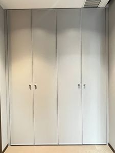 ארון בגדים מעוצב בסגנון צרפתי עם ארון תצוגה וארון בגדים לריהוט חדר שינה - Product Image 4