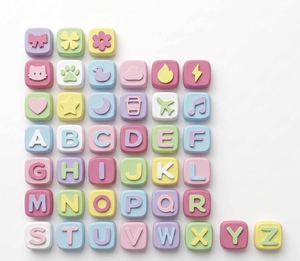 Özel 3D Baskılı Tuş Başlığı Fidget Tıklamalı Anahtarlık DIY Harf İsim Simgesi Tıklama Oyuncağı Stres Giderici Oyuncak Sevimli Pastel Masaüstü Hediyesi - Product Image 1