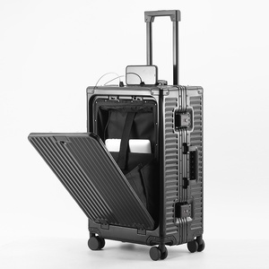 Nouvelle valise trolley multifonction en alliage de magnésium avec roues pivotantes universelles en aluminium de 20 et 24 pouces, serrure <span class=keywords><strong>TSA</strong></span> unisexe, idéale pour les voyages d'affaires - Product Image 4