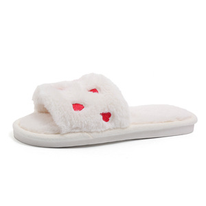 Zapatillas Cálidas de Felpa con Forro de Lana Artificial para Mujer, Diseño Abierto, Antideslizantes, para el Hogar, Estilo Lindo y Femenino, Ideales para las Cuatro Estaciones - Product Image 5