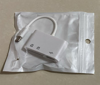 Convertidor Hub Multipuerto 3 en 1 Tipo-C/Lightning a USB A, Adaptador OTG, Lector de Tarjetas de Memoria TF y SD para iPhone, Android y Laptop