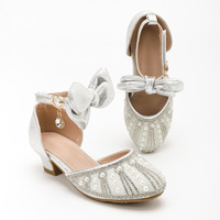 Weiße Schuhe für Mädchen, High-Heel-Schuhe für Mädchen, flache Ballerina-Schuhe, elegante Schuhe für Mädchen, formelle Schuhe für Mädchen, Partyschuhe für Mädchen, Hochzeitsschuhe für Mädchen