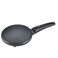 Machine à crêpes électrique portable pour la cuisine, mini-appareil à crêpes antiadhésif, machine à crêpes électrique à poignée manuelle