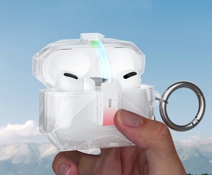 Pour <span class=keywords><strong>Airpods</strong></span> <span class=keywords><strong>Pro</strong></span> 3 Nouvel étui de protection en TPU anti-chute avec couvercle à ressort automatique pour casque - Product Image 2