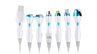 Appareil intelligent de soins du visage bleu glacé, pour la peau, à jet, 7 en 1, multi-fonction