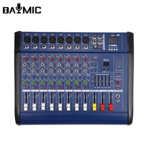 Amplificateur de puissance USB QIHANG 802D pour karaoké, 8 canaux, mixeur audio PMX pour enceintes passives, équipement audio-vidéo professionnel pour usine - Product Image 2
