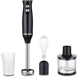Batidora de mano eléctrica profesional comercial portátil 4 en 1, batidora de varilla de alta resistencia para zumos de frutas, juego HB01 - Product Image 1