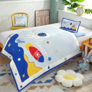 Drap <span class=keywords><strong>de</strong></span> lit pour bébé garçon fille personnalisé biologique 100% coton drap <span class=keywords><strong>de</strong></span> lit housse <span class=keywords><strong>de</strong></span> couette literie pour lit <span class=keywords><strong>de</strong></span> bébé ensemble <span class=keywords><strong>de</strong></span> 3 pièces pour bébé - Product Image 3