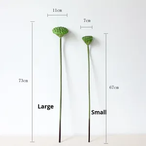 Morbida gomma artificiale loto ninfea Bouquet lavabile <span class=keywords><strong>fiori</strong></span> falsi per soggiorno decorazione per san valentino all'ingrosso - Product Image 4