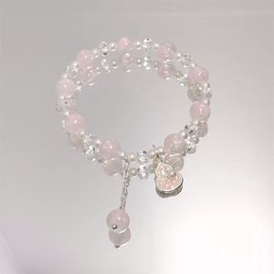 Sweet Jewelry <b>Beaded</b> Pearl Gourd <b>Bracelet</b> Shiny Glaze <b>Beaded</b> <b>Bracelet</b> Jewelry Fantasy Popcorn Cracked Crystal Beads <b>Bracelet</b> - Product Image 6