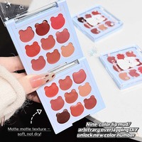Cappuvini Vibrant Bear Crème à lèvres mate 9 couleurs Longue durée Hydratante et imperméable Gloss à lèvres Maquillage