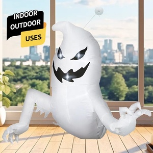 Décoration d'<span class=keywords><strong>Halloween</strong></span> en plein air effrayant horreur fantôme accessoires <span class=keywords><strong>Halloween</strong></span> fête décoration lumière LED fantôme gonflable Costume - Product Image 4