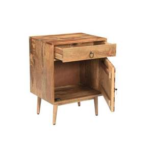 Mesitas de Noche de Madera Sólida con Acabado Natural de la Colección Modern Luxury, con un Diseño Contemporáneo Único, Muebles Elegantes para Dormitorio - Product Image 6