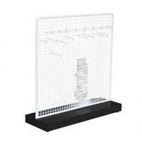 Support d'affichage suspendu à double face éclairé par LED ADONG, en métal avec revêtement en poudre, durable, de haute qualité, pour la vente au détail, accessoires pour magasins mobiles