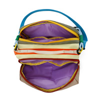 Sac à main urbain en nylon color-block, nouvelle collection 2026, grande capacité, tendance, pour filles, sac de maquillage et de téléphone, bandoulière unique, fermeture éclair
