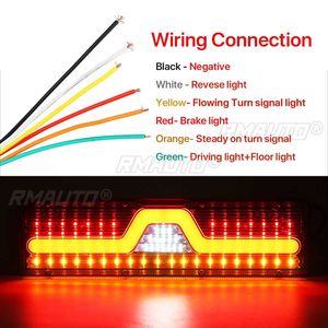 2 feux arrière LED 24V pour camion, feux de freinage et clignotants pour remorque, caravane, camping-car, bus, tracteur, poids lourd - Product Image 6