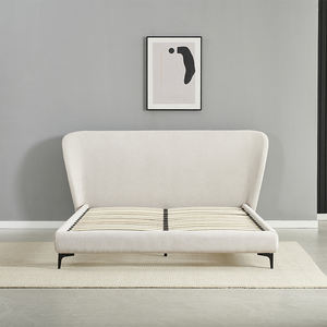 Luxury Hotel Queen <b>Bed</b> Frame Up-holstered <b>Beds</b> Frame Set Furniture Bedroom Wholesale - Product Image 3