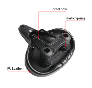 Ressort FERTS en cuir PU et mousse plastique avec gel sur les deux côtés marqués avec la <span class=keywords><strong>selle</strong></span> de vélo de ville à pois - Product Image 5