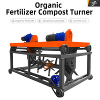 Retourneur de compost à rainures personnalisable, machine automatique de retournement de compost de type bac pour le compostage du fumier de volaille