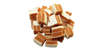 Nourriture pour chiens OEM, cubes de poulet et sandwichs sans additifs, vente en gros, certifiées BRC et IFS