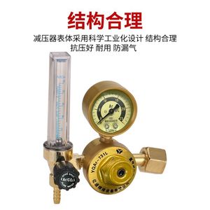 Régulateur de pression d'argon YQAr-731L en laiton avec jauge à diaphragme à filetage interne de 8 mm pour équipement de soudage - Product Image 4