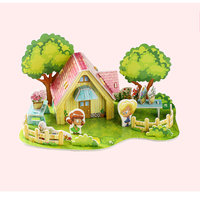 Offre Spéciale usine Direct 3D belle maison modèle Puzzle moulin à vent Construction hollandais jeu Puzzle jouet poussettes pour enfants