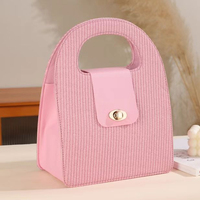 Boîte Souvenir Vide Personnalisable en Cuir PU Style Chinois Plusieurs Couleurs pour le Festival de la Mi-Automne
