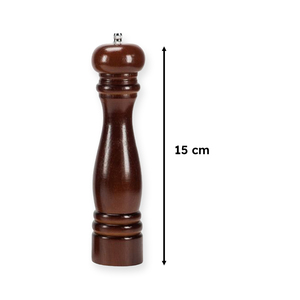 Macinino per Sale e Pepe in Legno da 15 cm con Macina in Ceramica, Prodotto di Alta Qualità - Product Image 2