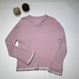 <span class=keywords><strong>Prix</strong></span> compétitif, bonne qualité, <span class=keywords><strong>pull</strong></span> en maille tricotée pour <span class=keywords><strong>femme</strong></span> à manches évasées et <span class=keywords><strong>col</strong></span> en <span class=keywords><strong>V</strong></span> pour l'hiver - Product Image 2