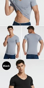 T-shirt de sport sans couture en jersey de soie glacée pour <span class=keywords><strong>homme</strong></span>, séchage rapide, respirant, <span class=keywords><strong>grande</strong></span> <span class=keywords><strong>taille</strong></span>, décontracté, à manches courtes, vêtement léger - Product Image 5