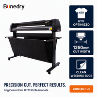 Cortadora de Vinilo de Gran Formato KI-1350A de 53 Pulgadas (1350mm) con Alimentación de 1260mm y Motor Paso a Paso para Pancartas, Rotulación de Vehículos y Señalización