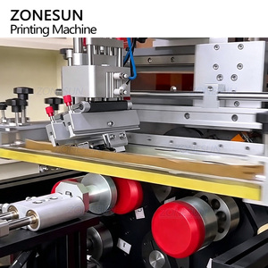 Máquina de Serigrafía Vertical Automática ZONESUN ZS-SWP3 con Servomotor Rotatorio para Tapas de Tubos, Botellas Cilíndricas y Envases Cosméticos - Product Image 4