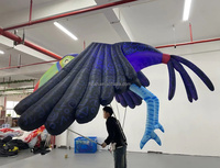 Ballon publicitaire gonflable en forme de perroquet, oiseau volant pour défilés et spectacles, en tissu Oxford, taille personnalisable, installation facile