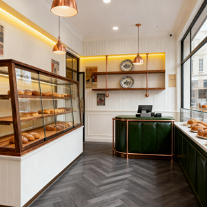 Tùy chỉnh thủy tinh gỗ LED thân thiện với môi bền cao cấp bánh hiển thị truy cập Showcase tủ lạnh tùy chỉnh-thực hiện Pastry - Product Image 1